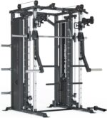 ATLETICA Fortress Multipresse Set | Target | Kraftstation mit B6 Hantelbank, Jammer Arms, Smith Machine & 360° Cable Cross | Kabelzug mit 180kg Steckgewichten