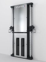 ATLETICA Monolit | Wandzugstation | Duale Kabelzugstation | Nur 21cm Gerätetiefe | Passt in jeden Raum 2x60kg Gewichtsblöcke