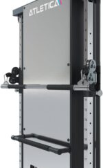ATLETICA Monolit | Wandzugstation | Duale Kabelzugstation | Nur 21cm Gerätetiefe | Passt in jeden Raum 2x60kg Gewichtsblöcke