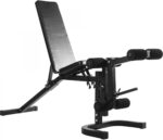 GORILLA SPORTS® Kraftstation - Verstellbar, mit Hantelbank, Latzug, Butterfly, Beincurl, Curlpult, 237x119x209,5cm, aus Stahl - Multifunktionale Fitnessstation, Multigym, Krafttraining, für Zuhause