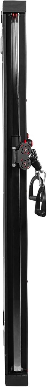 DIONE Cable Crossover 2 x 100KG Metallgewichte - Wandmontage - Kompakt 120 cm x 12 cm x 198 cm - Kabelzugstation - Kraftstation - Homegym