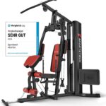 Sportstech Kraftstation für Zuhause HGX150/HGX200, Multifunktions-Homegym mit Latzug, Butterfly, Stepper & Powertower, Fitnessstation, 70kg Trainingsgewicht für Ganzkörpertraining & Muskelaufbau