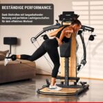 HAMMER Kraftstation BioForce MX NorsK - Fitnessstation für Zuhause, Bauchtrainer, Latzug, TNT-Widerstandstechnologie, Fitness Tower mit 125 kg Zuggewicht, über 80 Übungen, Platzsparend