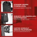FitEngine Kraftstation | Multifunktions-Homegym für den ganzen Körper | Gewichte bis zu 67 kg einstellbar, mit Latzugstange, Beinpresse, Bizepscurl-Polster u.v.m. | Hochwertiges Stahlmaterial