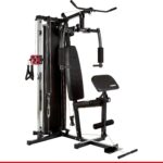 HAMMER Kraftstation Ferrum TX2 - Butterfly Trainer mit Kabelzug, mit Latzugstange, Beinpresse für Zuhause, Bizeps & Trizeps Trainingsgerät, über 45 Übungen für Bauch, Rücken & Co, 150 x 120 x 198 cm