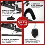 FitEngine Kraftstation | Multifunktions-Homegym für den ganzen Körper | Gewichte bis zu 67 kg einstellbar, mit Latzugstange, Beinpresse, Bizepscurl-Polster u.v.m. | Hochwertiges Stahlmaterial