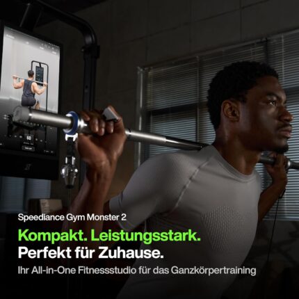 Speediance Gym Monster 2 Smart Home Gym, Upgraded AI-Powered Home Workout Maschine, Multifunktionale Smith Maschine, Ganzkörper-Krafttraining Fitnessgeräte, All-in-One Workout