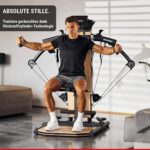 HAMMER Kraftstation BioForce MX NorsK - Fitnessstation für Zuhause, Bauchtrainer, Latzug, TNT-Widerstandstechnologie, Fitness Tower mit 125 kg Zuggewicht, über 80 Übungen, Platzsparend