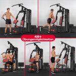 Sportstech Kraftstation für Zuhause HGX150/HGX200, Multifunktions-Homegym mit Latzug, Butterfly, Stepper & Powertower, Fitnessstation, 70kg Trainingsgewicht für Ganzkörpertraining & Muskelaufbau