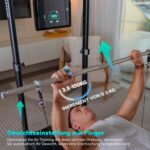 Speediance Smart Home Gym System, Gym Monster Multifunktionale Smith Maschine Home Gym Power Cage, Tragbare Kabelmaschine für Home Workout, Ganzkörper-Krafttraining Fitness