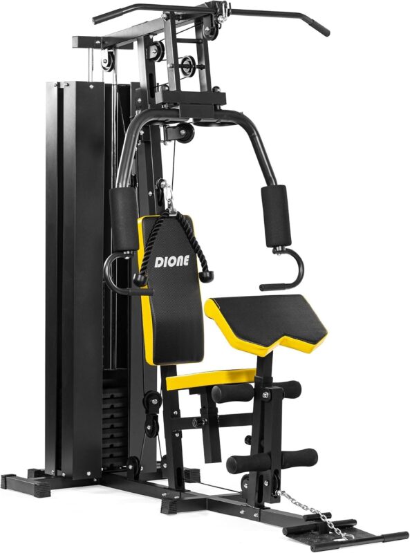 Dione HG3 - Fitnessstation - Multi-Gym - Krafstation - Mit 45 kg Gewichte - Erweiterbar auf 100 kg - Homegym