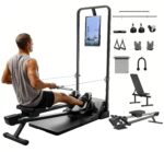 Speediance Smart Home Gym System, Gym Monster Multifunktionale Smith Maschine Home Gym Power Cage, Tragbare Kabelmaschine für Home Workout, Ganzkörper-Krafttraining Fitness
