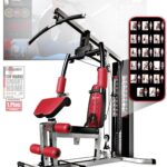 Sportstech Kraftstation HGX100/HGX300 Multifunktions-Homegym – über 45 Übungen Ganzkörper, Latzugturm, Kabelturm, Butterfly, Bankdrücken & Beinstrecker, bis 80 kg Gewichtsblock, für Zuhause