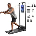 Speediance Smart Home Gym System, Gym Monster Multifunktionale Smith Maschine Home Gym Power Cage, Tragbare Kabelmaschine für Home Workout, Ganzkörper-Krafttraining Fitness