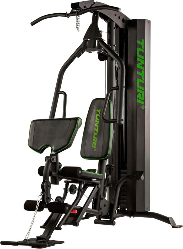Tunturi HG60 Kraftstation für Zuhause - Multifunktions-Homegym mit Gewichten 7-70kg - Multigym, Fitnessstation mit Beinpresse, Krafttraining Ganzkörper