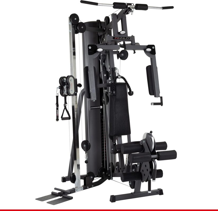 HAMMER Finnlo Kraftstation Autark 2200, Multigym, inkl. Zubehör, Fitnessstation für Zuhause, über 30 Übungen Trainingsstation Kraftstation für Zuhause