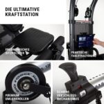 Hammer Kraftstation Bio Force Extreme Sixpack Plus - Ganzkörpertrainer mit über 100 Übungen mit 125 kg Gesamtwiderstand, Fitnessstation, Tablethalter, Ganzkörpertrainer