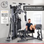 HAMMER Finnlo Kraftstation Autark 2200, Multigym, inkl. Zubehör, Fitnessstation für Zuhause, über 30 Übungen Trainingsstation Kraftstation für Zuhause