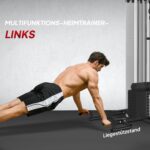 SPORTNOW Kraftstation, Multifunktionale Fitnessstation mit Butterfly- & Latzugstange, Curler, Brustpresse, Sit-Up-Bank, Fitnessgerät mit 65 kg Gewichtsblöcken, Schutzabdeckung, für Zuhause, Schwarz