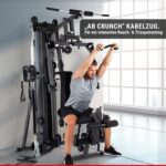 HAMMER Finnlo Kraftstation Autark 2200, Multigym, inkl. Zubehör, Fitnessstation für Zuhause, über 30 Übungen Trainingsstation Kraftstation für Zuhause