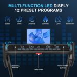 Laufband für Zuhause - 4,5 PS, bis 16 km/h. Profi Große Lauffläche Laufband Klappbar, 20 Neigungsstufen Leise Walking Pad mit Bluetooth, bis 150KG – Ideal für Marathon-Training