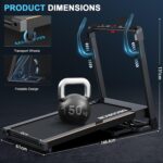 Laufband für Zuhause - 4,5 PS, bis 16 km/h. Profi Große Lauffläche Laufband Klappbar, 20 Neigungsstufen Leise Walking Pad mit Bluetooth, bis 150KG – Ideal für Marathon-Training