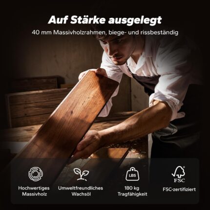 MERACH Rudergerät für Zuhause, Wasser-Rudergerät aus Holz, 180° klappbar