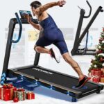 Laufband für Zuhause - 4,5 PS, bis 16 km/h. Profi Große Lauffläche Laufband Klappbar, 20 Neigungsstufen Leise Walking Pad mit Bluetooth, bis 150KG – Ideal für Marathon-Training