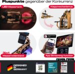 Sportstech, Wasserrudergerät + 3-Fach individuell verstellbar WRX1000