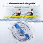 MERACH Rudergerät für Zuhause, Wasser-Rudergerät aus Holz, 180° klappbar