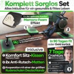 TRETMANN Rudergerät für Zuhause Set – extra leise [Wirbelstrombremse 2.0]