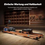 MERACH Rudergerät für Zuhause, Wasser-Rudergerät aus Holz, 180° klappbar
