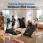 MERACH T12 Laufband für Zuhause, Auto Steigung,Robuster Rahmen,Stoßdämpfend