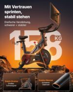 MERACH S29 Heimtrainer Fahrrad - 10kg Schwungrad, extra leise, sanfter Lauf