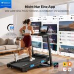 MERACH T12 Laufband für Zuhause, Auto Steigung,Robuster Rahmen,Stoßdämpfend